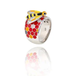 Bague argent Abeille