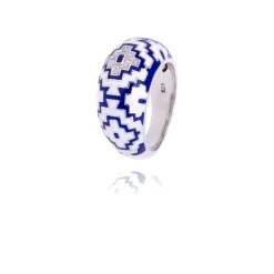Bague argent Aztec