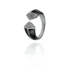 Bague argent BLACK & WHITE