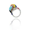 Bague argent Flamant rose