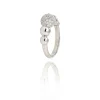 Bague argent Perlée