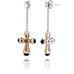 Boucles d'oreilles argent Compostella