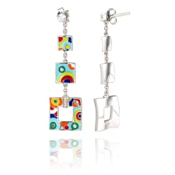 Boucles d'oreilles argent Bahia