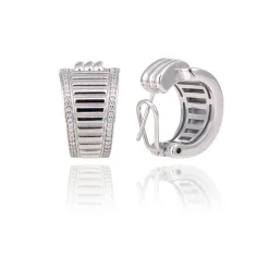 Boucles d'oreilles argent Rétro Chic