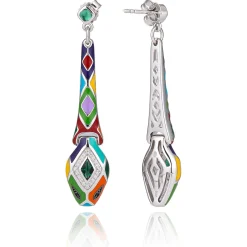 Boucles d'oreilles argent Serpent