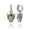 Boucles d'oreilles argent Fauve
