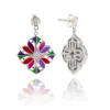 Boucles d'oreilles argent Fleur de Lys