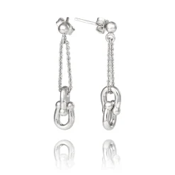 Boucles d'oreilles argent Cavalière