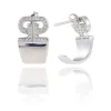 Boucles d'oreilles argent Milano