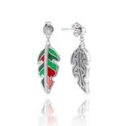 Boucles d'oreilles argent Fougère
