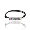 Bracelet cordon Moderna argent