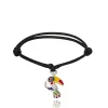 Bracelet cordon Toucan argent