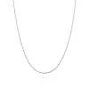 Chaîne argent 42 cm - Maille Étoilée 1 mm