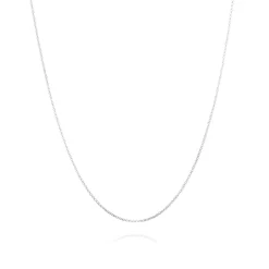 Chaîne argent 42 cm - Maille forçat 1 mm