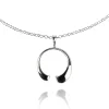 Collier argent Arum