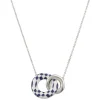 Collier argent Damier Bari