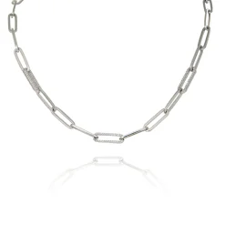 Collier argent Maillons