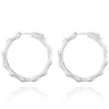 Créoles argent Bambou