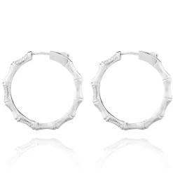 Créoles argent Bambou