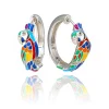 Créoles argent Lovebird
