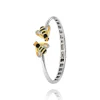 Jonc argent Abeille