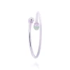 Jonc argent Arum vert