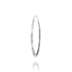 Jonc argent Bambou