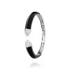 Jonc argent Black & White