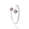Jonc argent Fleurs de lys