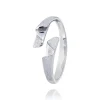 Jonc argent Vague