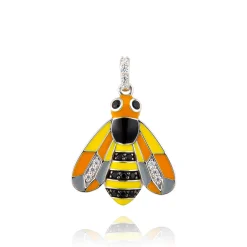 Pendentif argent Abeille