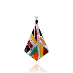 Pendentif argent Art Déco