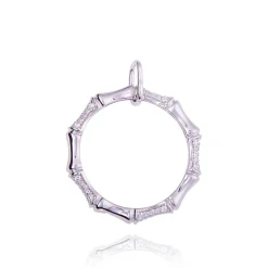 Pendentif argent Bambou