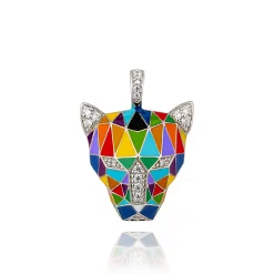 Pendentif argent Fauve