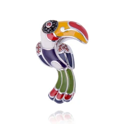 Pendentif argent Toucan
