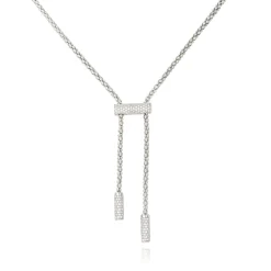 Sautoir argent Aube