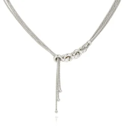Sautoir argent Bergame